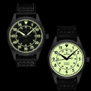 RATIO Pilot Style Watches Analog Japanese Automatic 200M Water Resistant Casual Formal Wear Watch for Men - Image 7